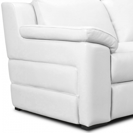 Set canapele VENTADOR, canapea 3 locuri cu 2 reclinere electrice, 196x10 cm, canapea 2 locuri fara reclinere, 176x100 cm si fotoliu cu recliner electric, Piele naturala Italiana [2]