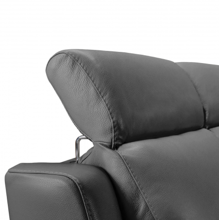 Set canapele VENTADOR, canapea 3 locuri cu 2 reclinere electrice, 196x10 cm, canapea 2 locuri fara reclinere, 176x100 cm si fotoliu cu recliner electric, Piele naturala Italiana [4]