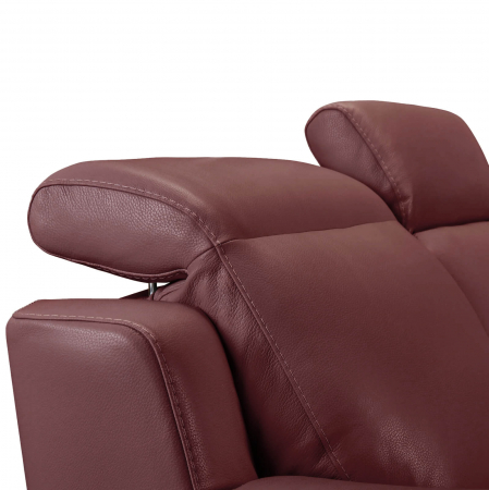 Set canapele VENTADOR, canapea 3 locuri cu 2 reclinere electrice, 196x10 cm, canapea 2 locuri fara reclinere, 176x100 cm si fotoliu cu recliner electric, Piele naturala Italiana [5]