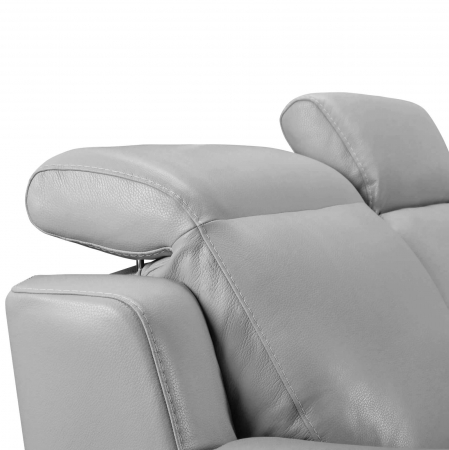 Set canapele VENTADOR, canapea 3 locuri cu 2 reclinere electrice, 196x10 cm, canapea 2 locuri fara reclinere, 176x100 cm si fotoliu cu recliner electric, Piele naturala Italiana [5]