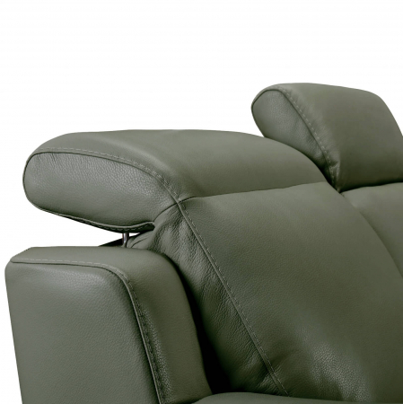 Set canapele VENTADOR, canapea 3 locuri cu 2 reclinere electrice, 196x10 cm, canapea 2 locuri fara reclinere, 176x100 cm si fotoliu cu recliner electric, Piele naturala Italiana [5]