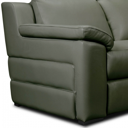 Set canapele VENTADOR, canapea 3 locuri cu 2 reclinere electrice, 196x10 cm, canapea 2 locuri fara reclinere, 176x100 cm si fotoliu cu recliner electric, Piele naturala Italiana [2]