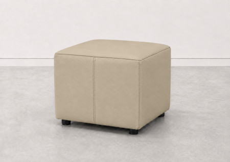 Tabureți - Taburet KUADRO 50 x 50 cm piele naturală italiană