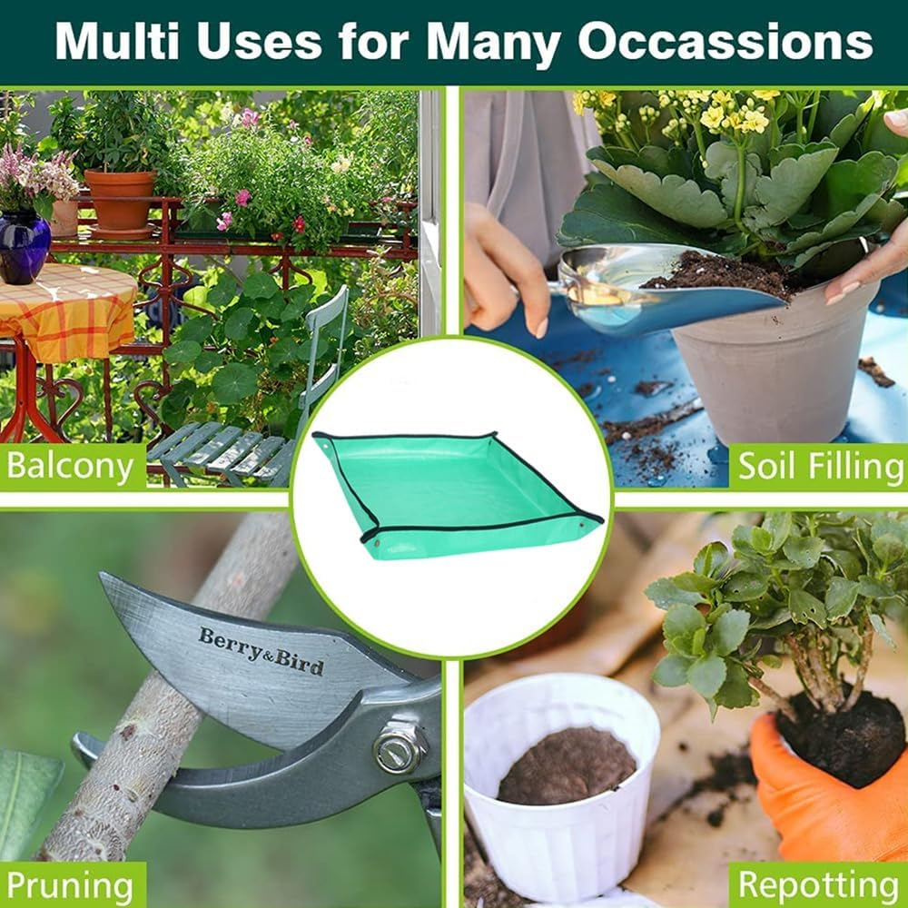 Covoraș grădinărit 75×75 cm, material impermeabil, rezistent, protejează de murdărie și apă, curățare rapidă, pliabil și antiderapant [6]