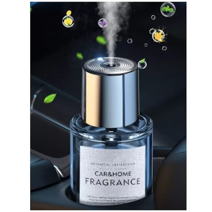 Difuzor Odorizant Automat Uleiuri Esențiale 160ml, Acumulator Reîncărcabil 5V, 5 Trepte Pulverizare, Auto & Home, Lumina Ambientală [6]