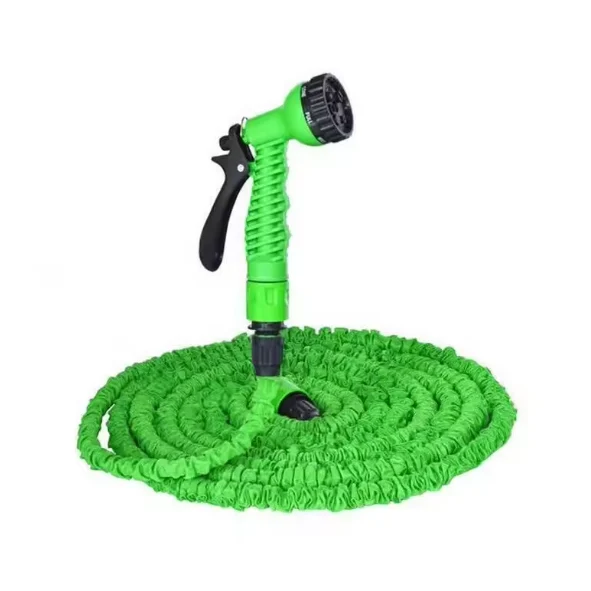 Furtun grădină 60 m, material polimer flexibil anti-îndoire, ușor și durabil, ideal pentru udare eficientă, verde [6]