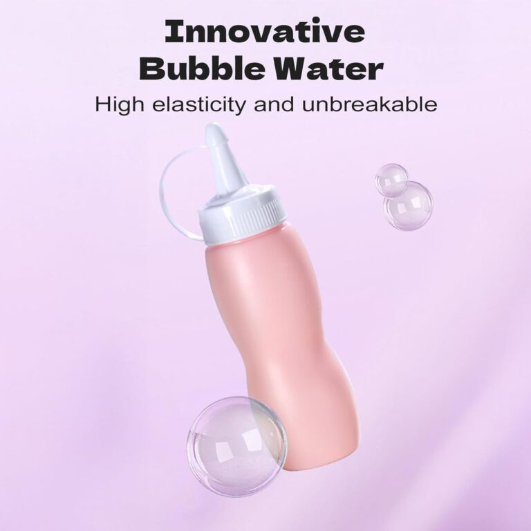 Mașină electrică baloane de săpun, 3 ani+, funcționare automată, baterie reîncărcabilă cu încărcare USB, soluție inclusă, roz [4]