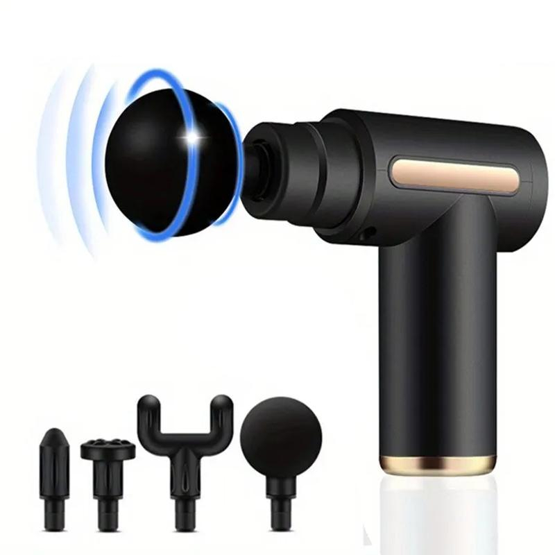 Pistol de Masaj Portabil pentru Țesuturi Profunde, Masaj pentru Față, Spate, Gât și Corp, Ameliorarea Durerilor Musculare, Design Ergonomic pentru Relaxare și Recuperare [6]