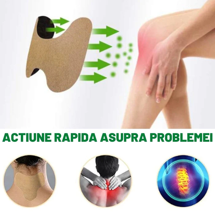 Plasturi Încălzitori pentru Genunchi - 10 Bucăți, Extracte Naturale, Efect Termic, Autoadezivi, pentru Relaxare Musculară și Confort [7]
