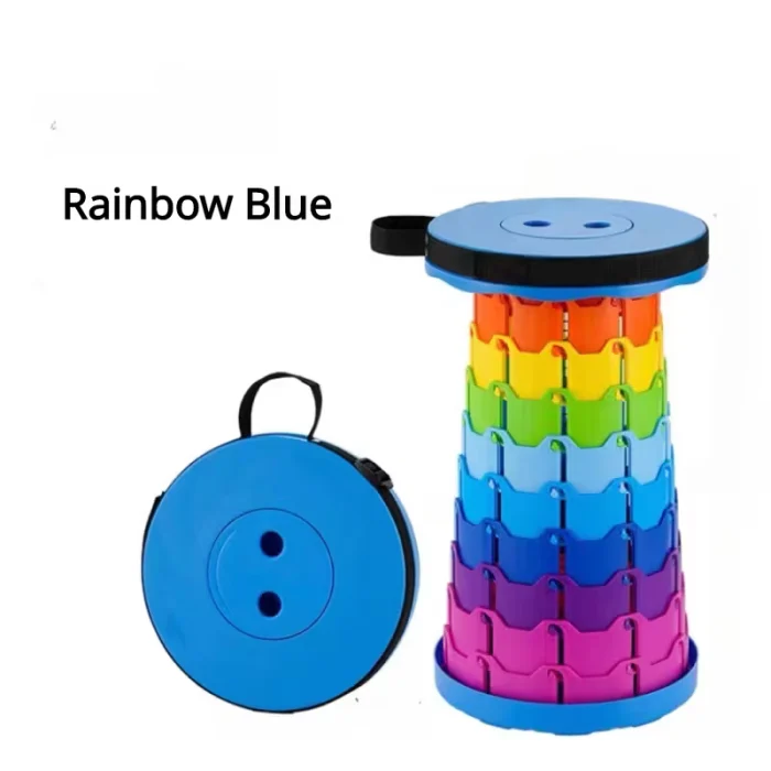 Scaun Pliabil Telescopic Extensibil, Înălțime Reglabilă 6–44 cm, Capacitate 150 kg, Sistem de Blocare prin Răsucire, Portabil [5]