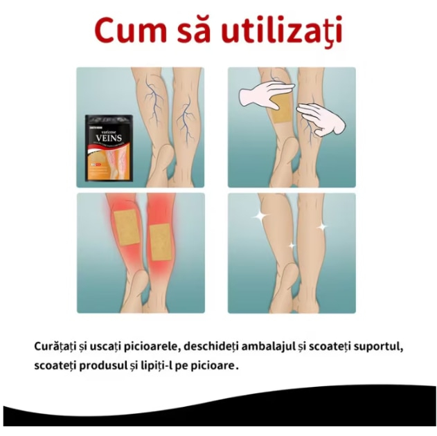 Set 12 Plasturi pentru Picioare - Extracte Naturale din Plante, Material Respirabil, 10,3 × 14,8 cm, Culoare Neagră, Autoadezivi, pentru Confort și Relaxare [3]