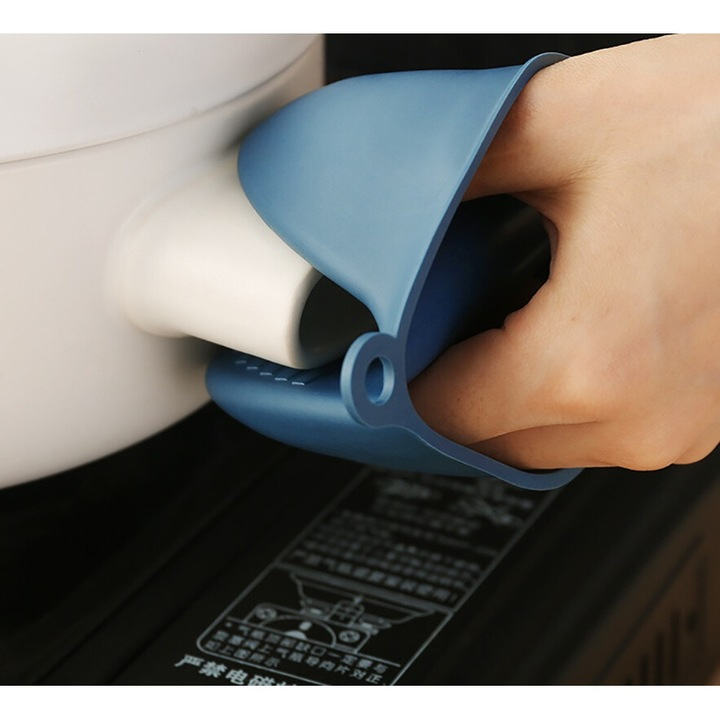 Set ustensile pentru bucătărie, clește cu silicon și mănuși rezistente la temperatură, oțel inoxidabil și ABS, utilizare sigură și ușoară [3]