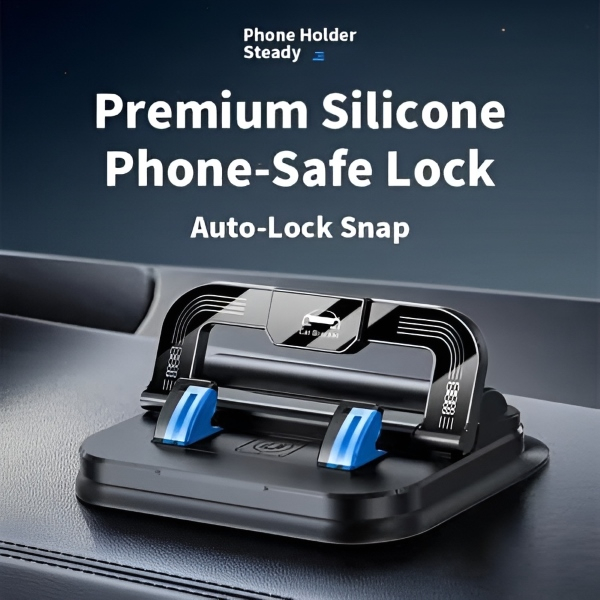 Suport Auto Universal pentru Telefon, Rotire 360°, Bază cu Nano Gel Adeziv, Compatibil cu iPhone și Android, Plastic Rezistent și Durabil, Rezistent la Apă și Pete, Se Îndepărtează Fără Urme [5]