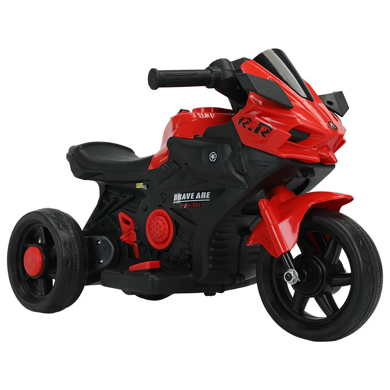 Tricicletă Electrică Formula TT pentru Copii 2–4 ani, 12V, Faruri LED și Muzică Integrată, Rosu [9]