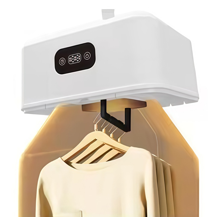 Uscător de Haine Electric Portabil 400W, Mini Dulap Pliabil cu Tehnologie 3D Air Drying, Uscare Rapidă 30 min–6h, Temperatură Constantă, Capacitate 10 kg, Design Compact [11]