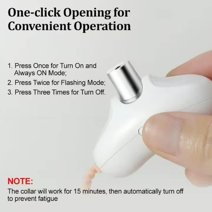 Zgardă inteligentă cu laser pentru pisici, jucărie LED interactivă, unghi 41°, oprire automată 15 min, reîncărcare USB, reglabilă, verde [3]