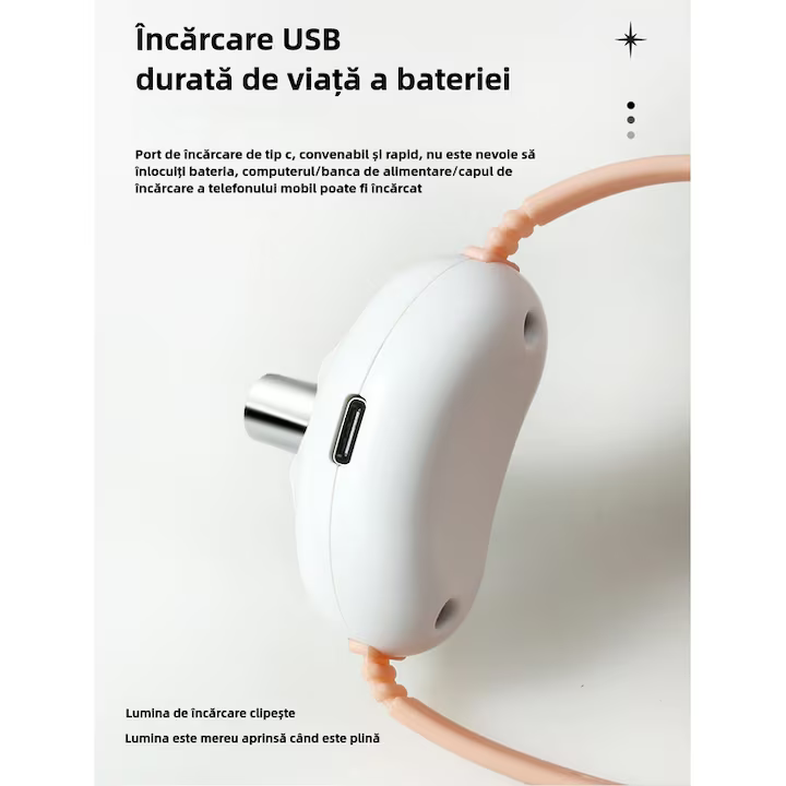 Zgardă inteligentă cu laser pentru pisici, jucărie LED interactivă, unghi 41°, oprire automată 15 min, reîncărcare USB, reglabilă, verde [6]