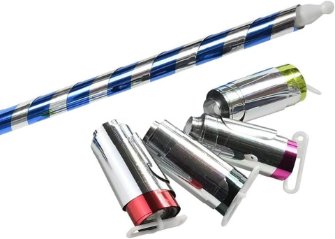 Baghetă de magie extensibilă 90 cm, model portabil tip baston, material plastic durabil, potrivită pentru scenă și show-uri [4]