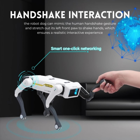 Câine Robot Inteligent iUni 8002 - 25+ Funcții Interactive, Control prin Aplicație și Telecomandă, Comenzi Vocale, Dans, Muzică, Povești și Programare [5]