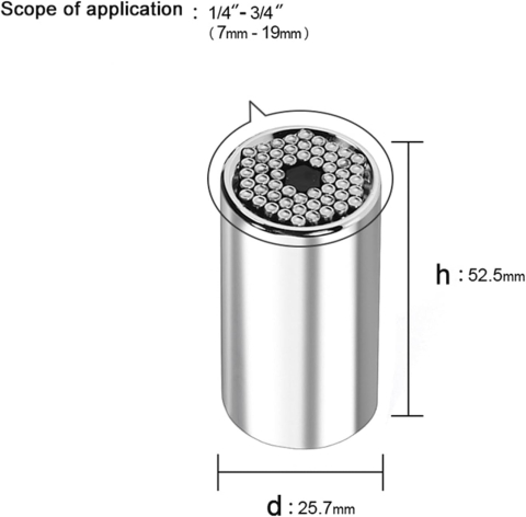 Cheie tubulară universală 7-19 mm, cap tip soclu cu design fagure, din oțel crom-vanadiu, potrivită pentru utilizare auto și casnică [2]