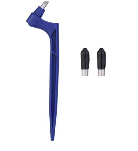 Scule Electrice si Unelte - Cutter rotativ 360° pentru hârtie, tăietor artizanat 17 cm cu 3 lame de schimb, material plastic și aliaj, ideal pentru decupaj și design