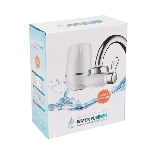 Filtru purificator pentru robinet, antibacterian, cu filtrare 5 niveluri, Nano KDF, ceramică și carbon activ, debit 7 L/min [1]