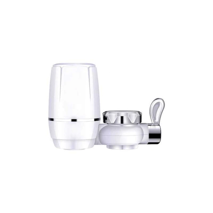 Filtru purificator pentru robinet, antibacterian, cu filtrare 5 niveluri, Nano KDF, ceramică și carbon activ, debit 7 L/min [2]