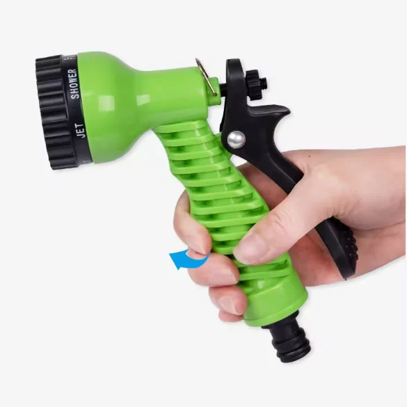 Furtun grădină 60 m, material polimer flexibil anti-îndoire, ușor și durabil, ideal pentru udare eficientă, verde [3]