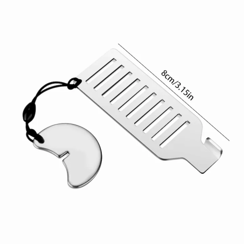 Încuietoare portabilă 8 cm din oțel inoxidabil, pentru securizare ușă din interior, instalare rapidă fără unelte, compactă pentru călătorii, argintiu [1]