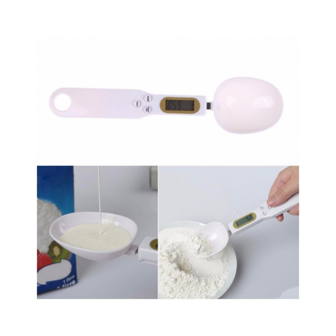 Lingură de Bucătărie cu Cântar Digital, Display LCD, Funcție TARE, Capacitate 500 g, Precizie 1 g, Măsurare în Grame și Oz, 228 x 55 x 23 mm [3]