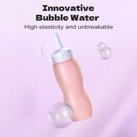 Mașină electrică baloane de săpun, 3 ani+, funcționare automată, baterie reîncărcabilă cu încărcare USB, soluție inclusă, roz [3]