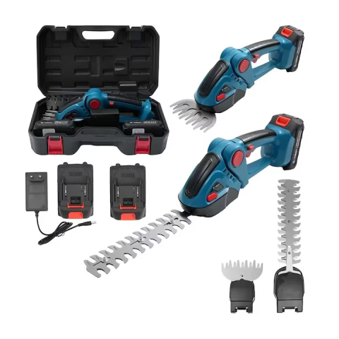 Scule Electrice si Unelte - Mașină tuns gard viu fără fir 2 în 1, lamă 480 mm, 0–3000 rpm, alimentare 36V, 2 baterii incluse, geantă transport