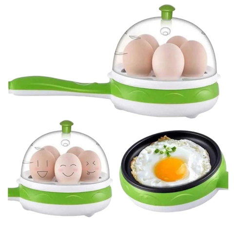 Casa si Bucatarie - Mini Tigaie Electrică Multifuncțională - 350W, 15 cm, Fierbere Ouă până la 5 Bucăți, Temperatură Reglabilă, Înveliș Antiaderent, Design Compact