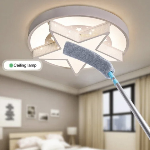 Mop flexibil multifuncțional, lavetă microfibră 40 x 8,5 cm, mâner telescopic 106–150 cm, construcție metal și plastic [8]