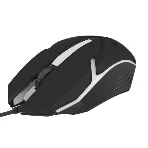 Mouse optic gaming X1 cu fir, 1200 DPI, iluminare RGB și design ergonomic, prevăzut cu 3 butoane și cablu USB de 1,2 m, negru [4]
