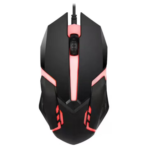 Mouse optic gaming X1 cu fir, 1200 DPI, iluminare RGB și design ergonomic, prevăzut cu 3 butoane și cablu USB de 1,2 m, negru [2]