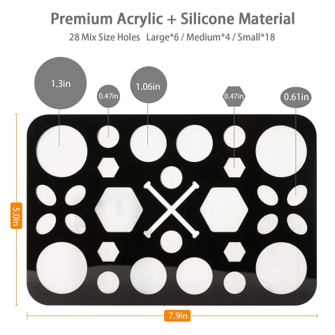 Organizator pensule machiaj cu 28 de sloturi, design pliabil rectangular, din plastic mat, compact și ușor de utilizat [1]