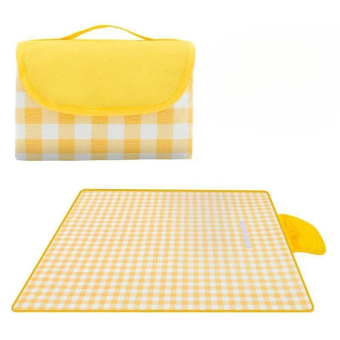 Pătură picnic pliabilă 100×150 cm, material rezistent la umiditate, portabilă pentru plajă și camping, design compact [3]