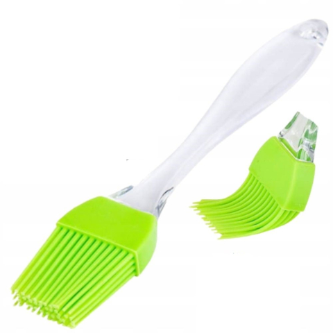 Casa si Bucatarie - Pensulă de Bucătărie din Silicon, Rezistentă la Temperaturi -40°C până la +200°C, Mâner Ergonomic Antiderapant, 17 cm, Potrivită pentru Teflon, Ceramică și Granit