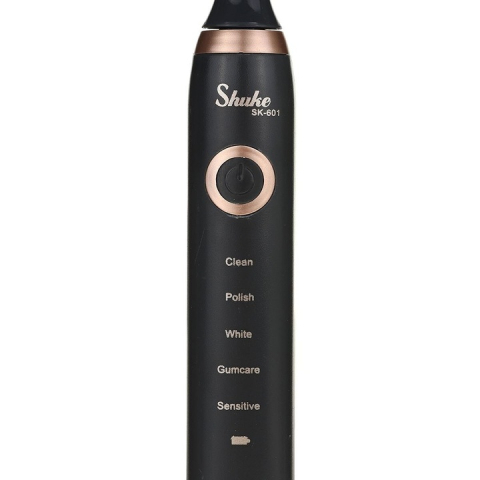 Periuță de Dinți Electrică, 5 Programe de Spălare, 26.000 Mișcări/Min, 4 Capete de Schimb Incluse, Lungime 20 cm, Design Modern Negru [6]