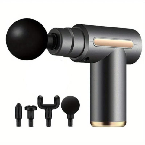 Pistol de Masaj Portabil pentru Țesuturi Profunde, Masaj pentru Față, Spate, Gât și Corp, Ameliorarea Durerilor Musculare, Design Ergonomic pentru Relaxare și Recuperare [6]