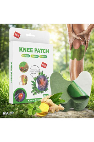 Produse medicale - Plasturi Încălzitori pentru Genunchi - 10 Bucăți, Extracte Naturale, Efect Termic, Autoadezivi, pentru Relaxare Musculară și Confort