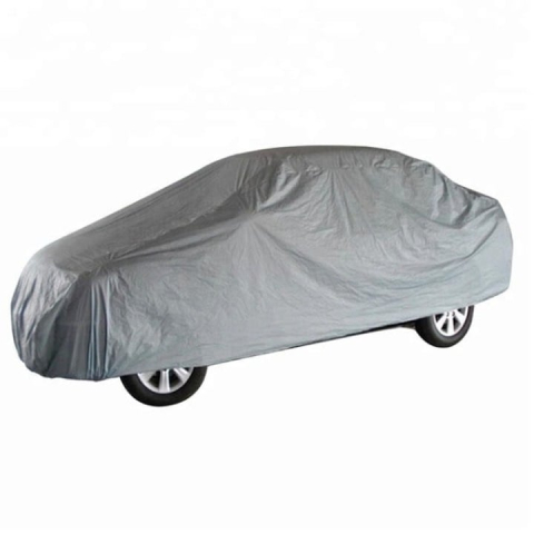 Prelată auto impermeabilă 430x160x120 cm, PP netesut cu protecție UV, fixare cu benzi elastice și curele, geantă inclusă, gri [8]