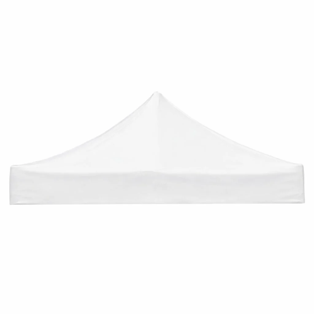 Articole Pentru Gradina - Prelata Cort pavilion impermeabilă 3 × 3 m, Alb, poliester 100% cu strat PVC, montaj rapid si usor