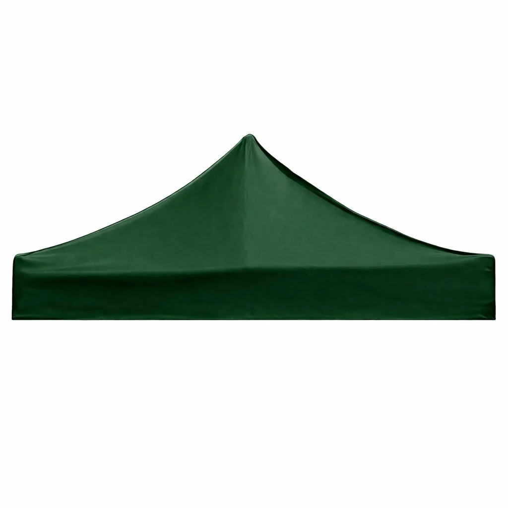 Articole Pentru Gradina - Prelata Cort pavilion impermeabilă 3 × 3 m, Verde, poliester 100% cu strat PVC, montaj rapid si usor
