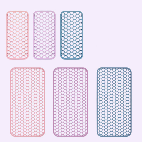 Protecție termică pentru placă de păr, din silicon, design rectangular flexibil, rezistentă la căldură, stil modern [4]