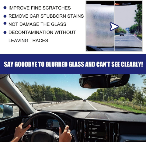 Soluție curățare parbriz auto, elimină pete și zgârieturi fine, efect anti-ploaie și anti-aburire, pentru suprafețe din sticlă [3]