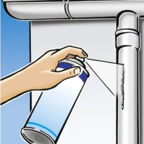 Spray impermeabil de etanșare 750 ml, negru, uscare în 30-40 min, soluție hidroizolație pentru ciment, gresie și metal [4]