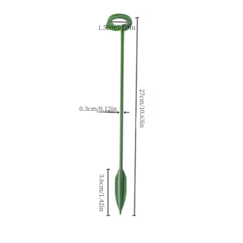 Stâlp de susținere pentru plante, țăruș verde din plastic, pentru îndreptarea tulpinii, suport pentru flori în ghiveci [2]