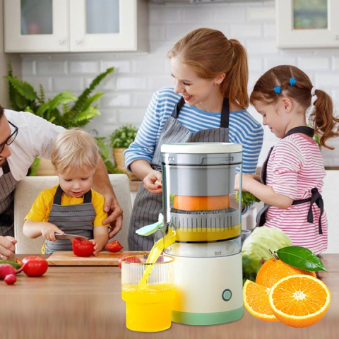 Storcător Electric de Citrice Portabil, 45W, Alimentare USB, Operare Simplă și Rapidă, Ideal pentru Suc Proaspăt Acasă sau în Călătorii, Design Compact Turcoaz [9]